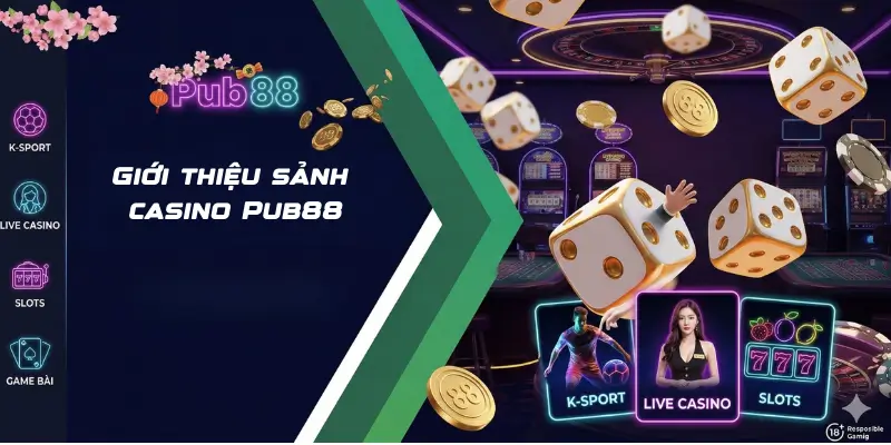 Giới thiệu sảnh casino Pub88