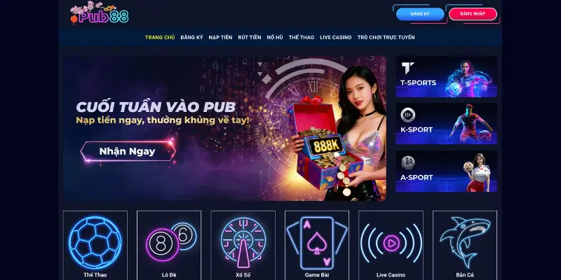 Tìm hiểu về nhà cái trực tuyến Pub88